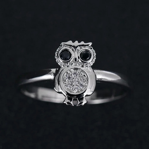 💞  925 Silver Plated 3A CZ Cute Ring for Men Women, FB16FA1042 - Picture 6 of 6